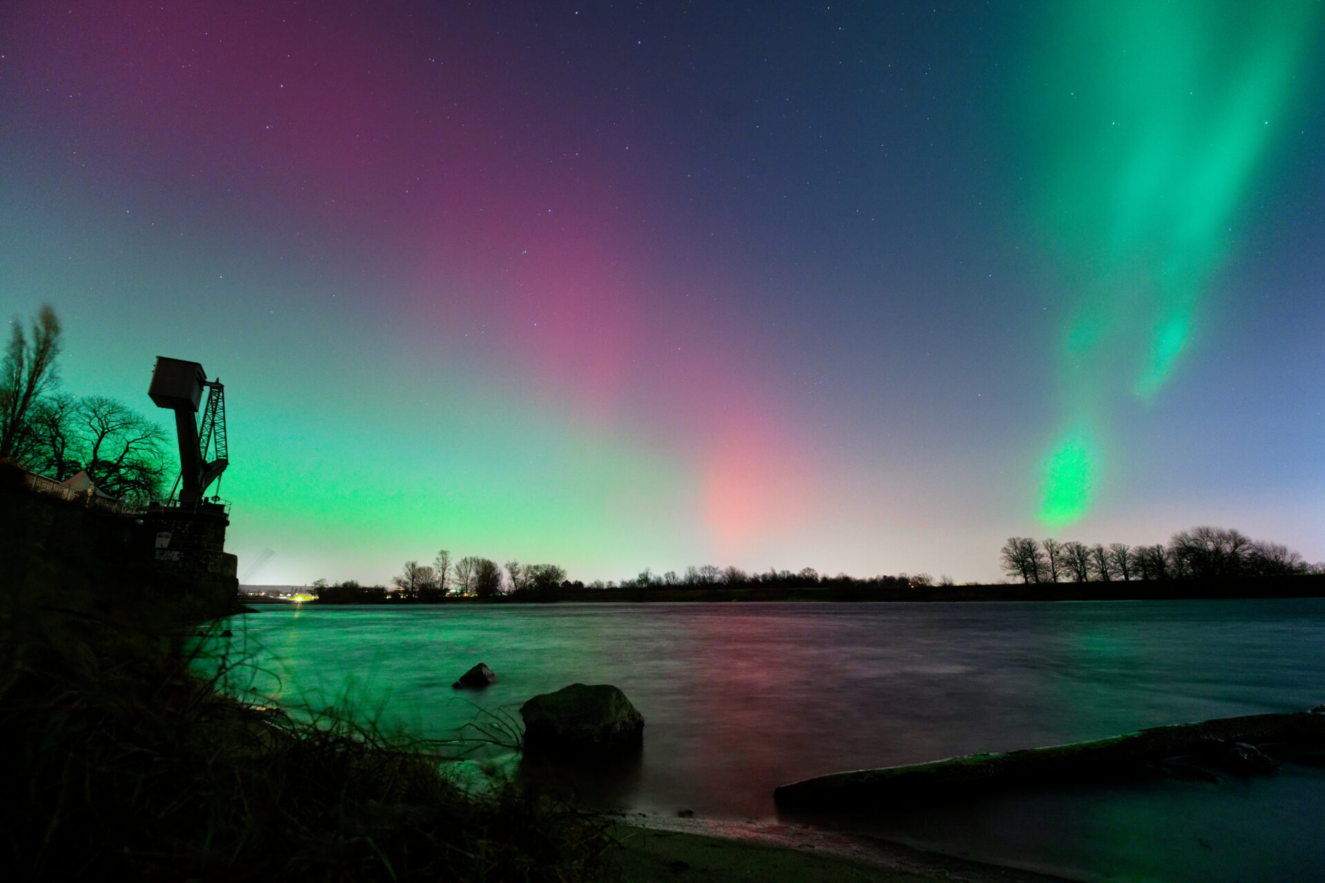 Polarlicht über Dresden Übigau