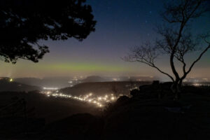 Polarlicht am Pfaffenstein