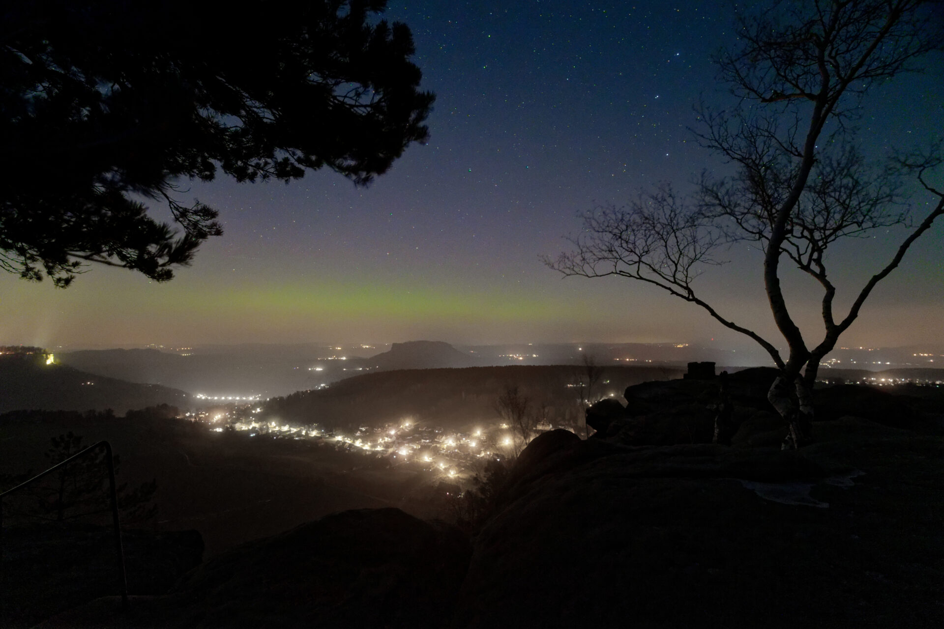 Polarlicht am Pfaffenstein